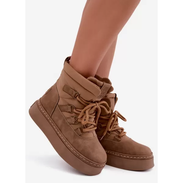  Dámské sněhule BIG STAR SHOES UU274190 BROWN/BEIGE 