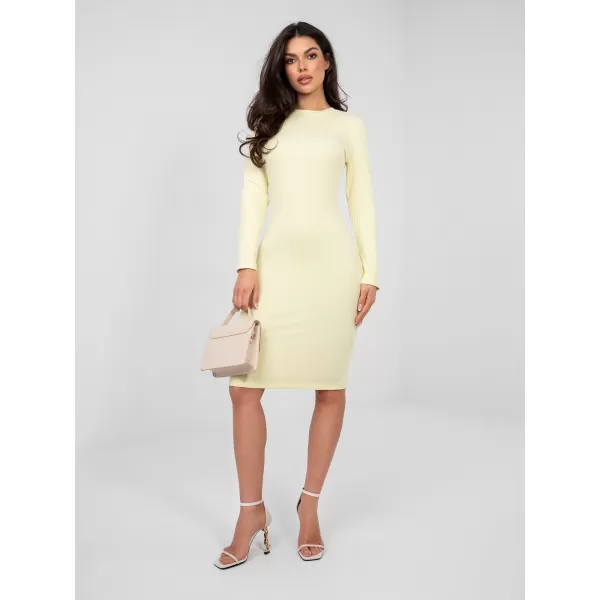  Dámské šaty RUE PARIS RV-SK-A1049.27 BRIGHT YELLOW 