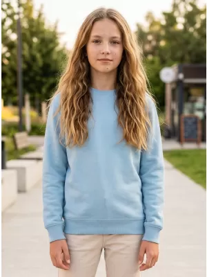 Dětská mikina MALFINI CREW 427 NEBESKY MODRÁ