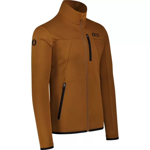  Pánská powerfleece mikina NORDBLANC MORASS NBSFM8335 HNĚDÁ 