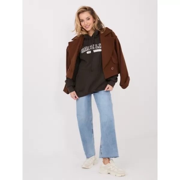  Dámská mikina FACTORY PRICE WT-BL-A1066.53 DARK BROWN 