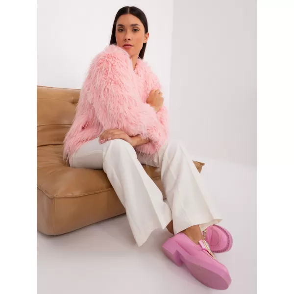  Dámská bunda WOOL FASHION ITALIA AT-KR-2359.96P BRIGHT PINK 