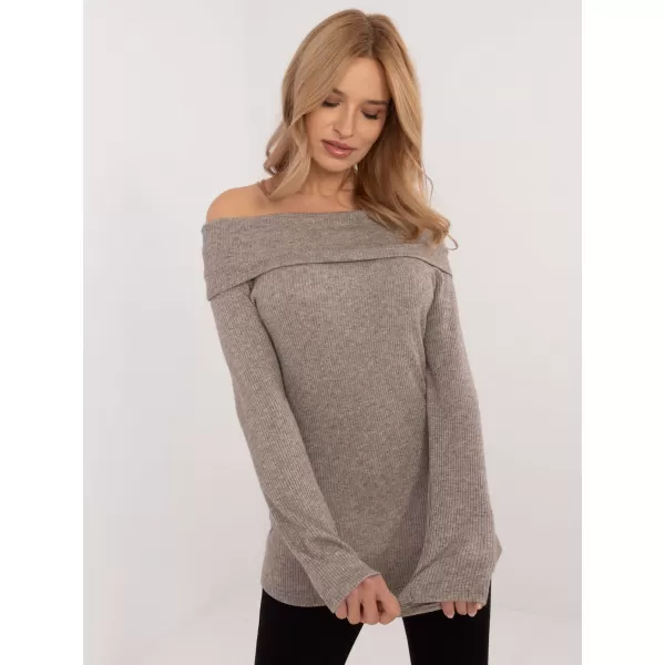  Dámský svetr ITALY MODA DHJ-SW-A2449.33 DARK BEIGE 