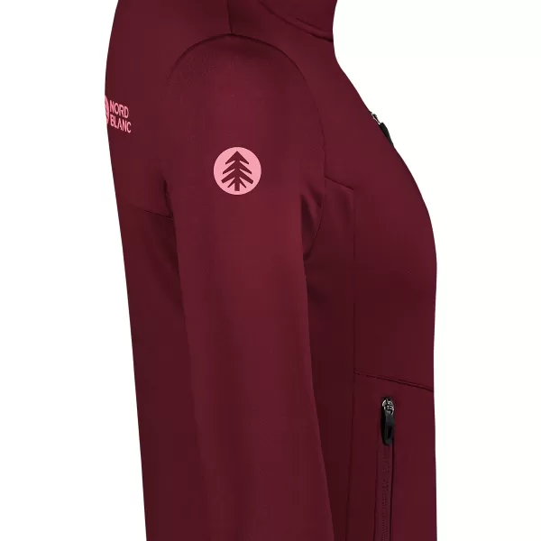  Dámská powerfleece mikina NORDBLANC CRISP NBSFL8338 VÍNOVÁ 