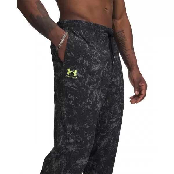  Pánské tepláky UNDER ARMOUR VIBE WOVEN JOGGER 1386557-008 ČERNÁ 