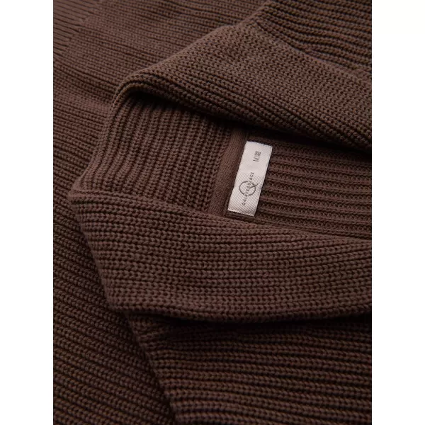  Pánský kardigan OMBRE OM-SWCD-0200 BROWN 