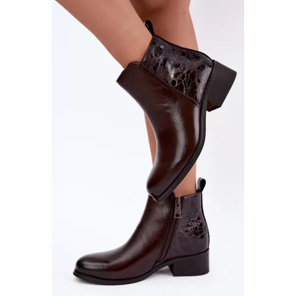  Dámské kotníkové boty VINCEZA 133133 CHOCOLATE 