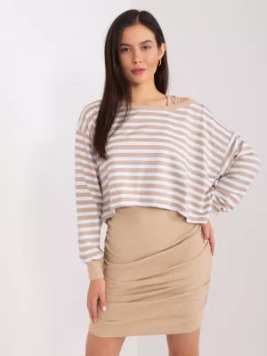 Dámský set MY RED LIPS EM-KMPL-837.57P WHITE-BEIGE