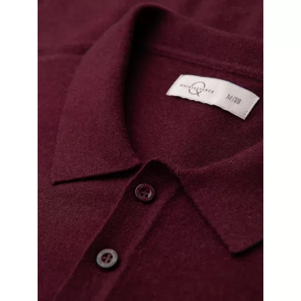  Pánská triko s límečkem OMBRE OM-POLS-0151 BURGUNDY 