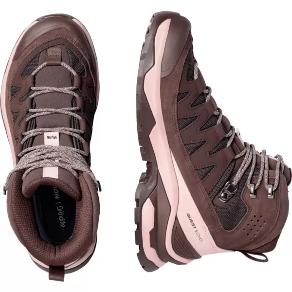  Dámské boty SALOMON QUEST ECHO GORE TEX L47968500 BLACK COFFEE/SHADOW GRAY/BLACK 