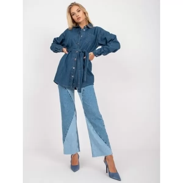 Dámské šaty RUE PARIS RO-SK-ELB-2312.58 DARK BLUE 