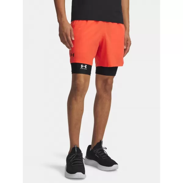  Pánské kraťasy UNDER ARMOUR VANISH WOVEN 6IN SHORTS 1373718-690 ČERVENÁ 