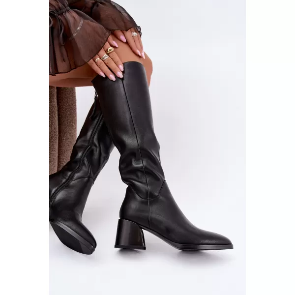  Dámské kozačky D&A JC62-1069 BLACK 
