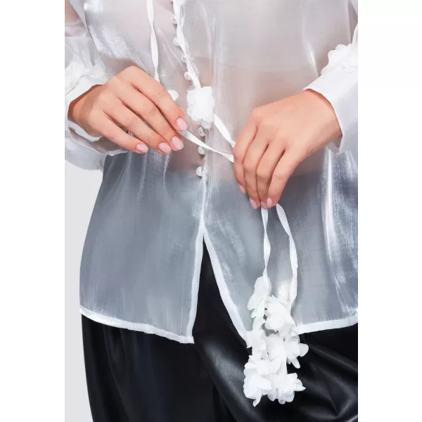  Dámská halenka OMBRE OW-TS-E0086 WHITE 