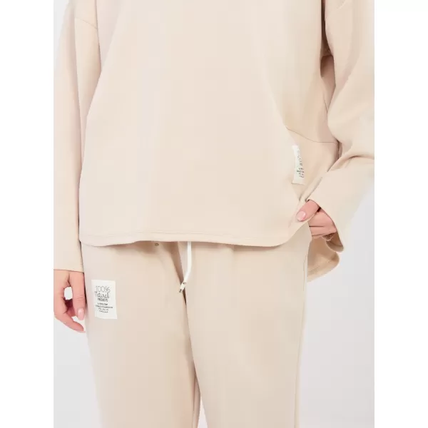  Dámská tepláková souprava RUE PARIS IT-KMPL-20583.14P BEIGE 