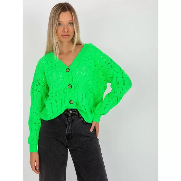  Dámský svetr RUE PARIS LC-SW-8022.04P FLUO GREEN 