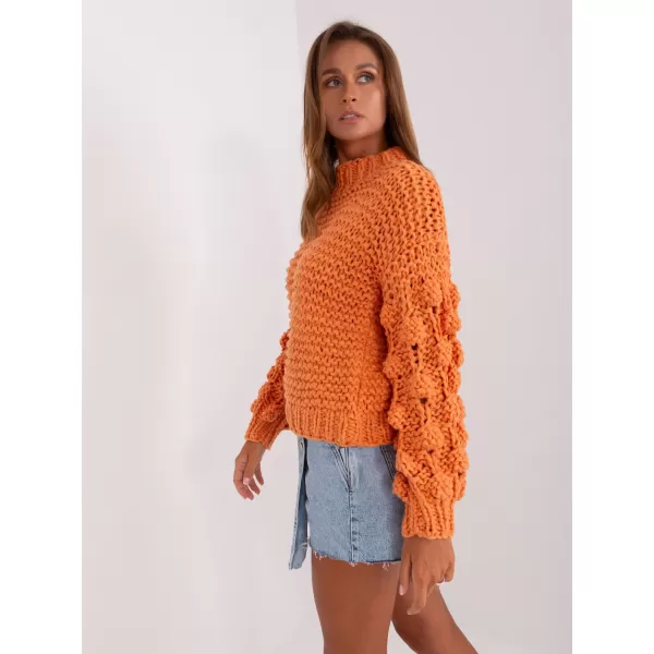  Dámský svetr WOOL FASHION ITALIA AT-SW-2382.97P ORANGE 