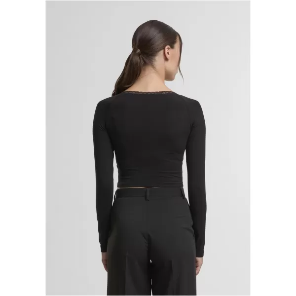  Dámské tričko URBAN CLASSICS TB7729-00007 BLACK 