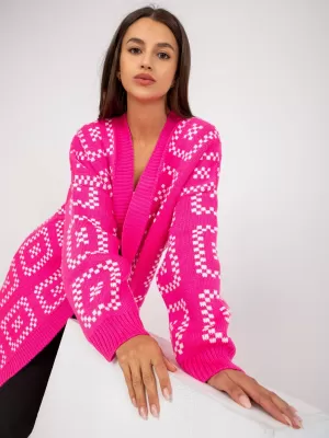 Dámský svetr RUE PARIS LC-SW-0296.08P FLUO PINK