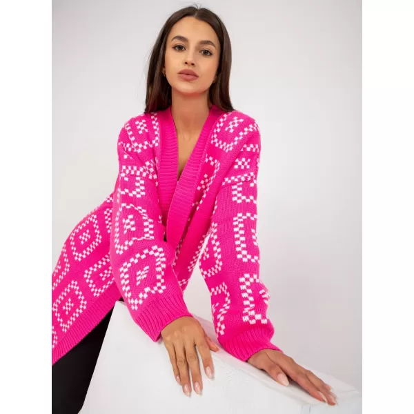  Dámský svetr RUE PARIS LC-SW-0296.08P FLUO PINK 