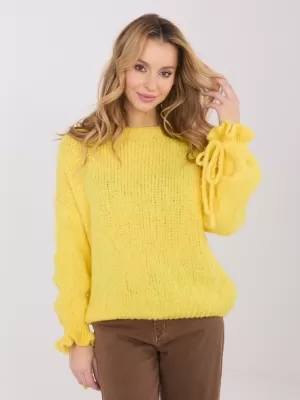 Dámský svetr ITALY MODA MI-SW-1512.28 YELLOW