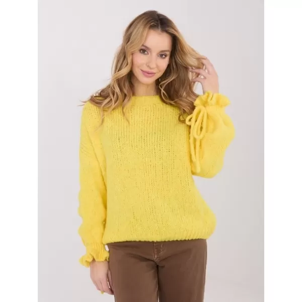  Dámský svetr ITALY MODA MI-SW-1512.28 YELLOW 
