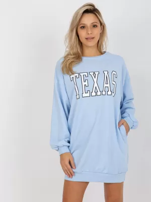 Dámská mikina EX MODA EM-BL-U719.82P LIGHT BLUE