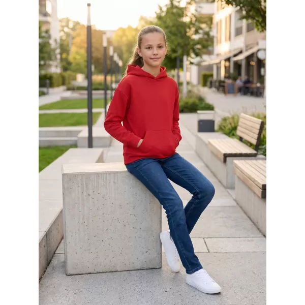  Dětská mikina MALFINI CHILL 423 ČERVENÁ 