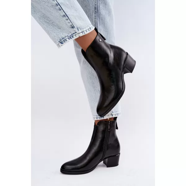  Dámské kotníkové boty VINCEZA 58654 BLACK 