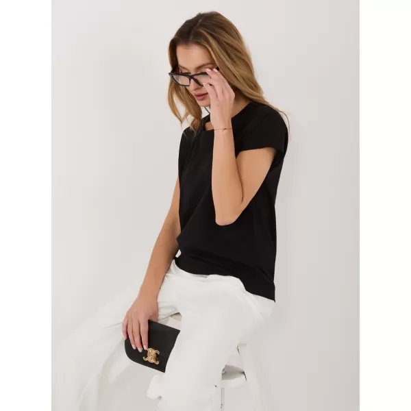  Dámská halenka RUE PARIS RV-BZ-8837.67 BLACK 