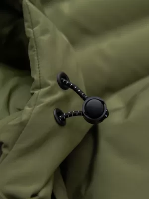Pánská zimní prošívaná bunda OMBRE OM-JAHP-0305 OLIVE