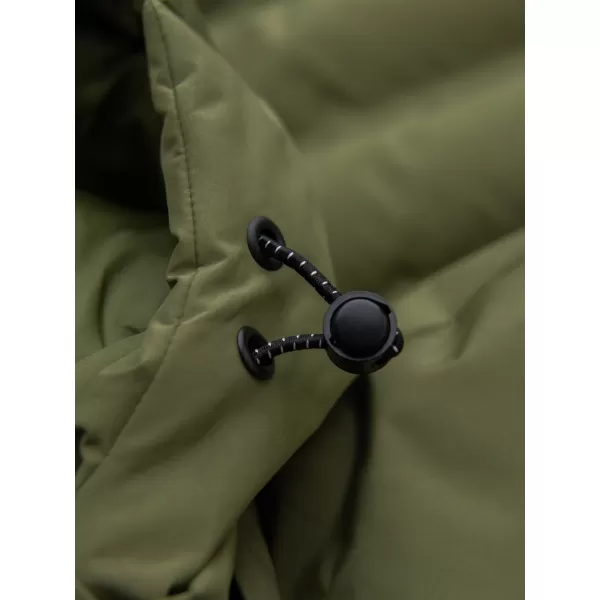  Pánská zimní prošívaná bunda OMBRE OM-JAHP-0305 OLIVE 