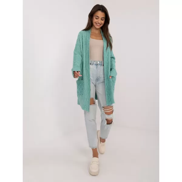  Dámský kardigan WOOL FASHION ITALIA AT-SW-2366.61 MINT 