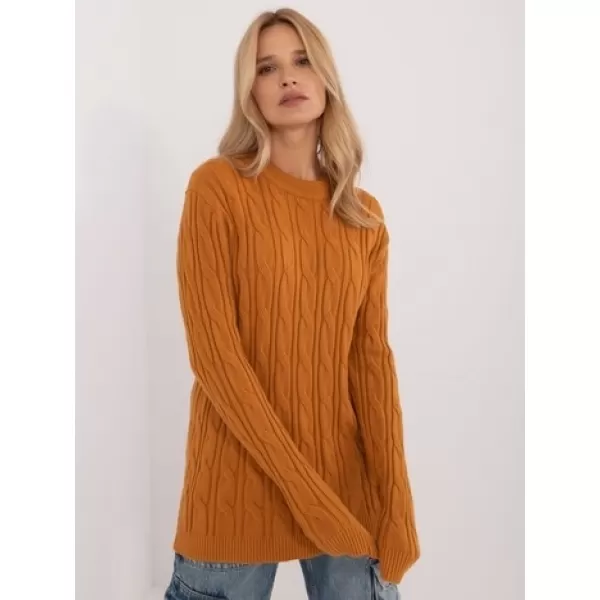  Dámský svetr WOOL FASHION ITALIA AT-SW-2343.88 DARK YELLOW 