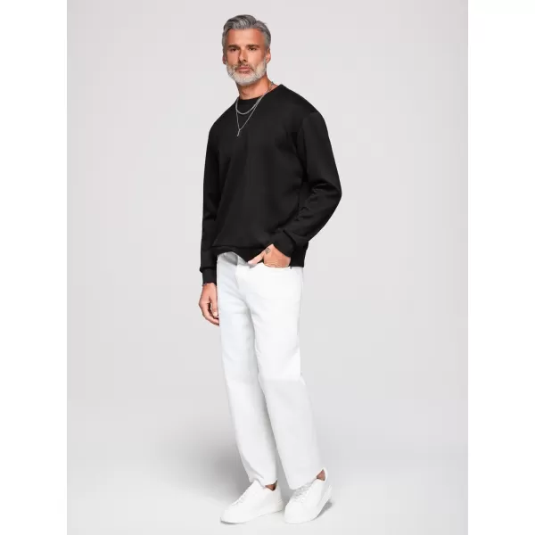  Pánská mikina OMBRE OM-SSNZ-0274 BLACK 