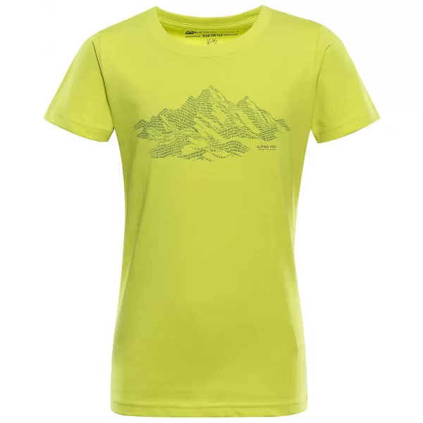  Dětské triko ALPINE PRO ECOMO 4 SULPHUR SPRING VARIANTA PA 