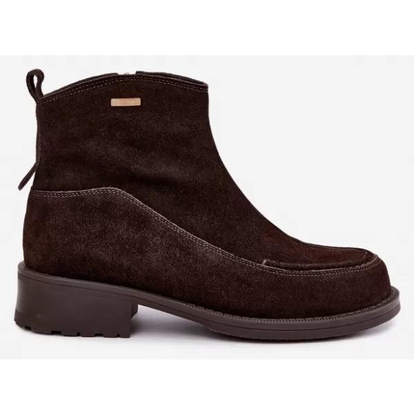  Dámské kotníkové boty BIG STAR SHOES UU274602 BROWN/BEIGE SHADOWS 