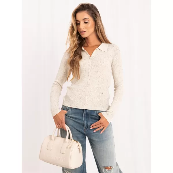  Dámský svetr FACTORY PRICE PM-SW-SF391.28 LIGHT BEIGE 