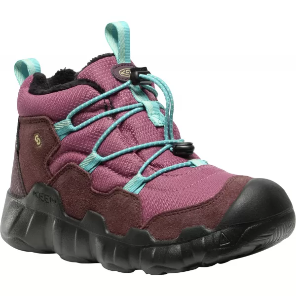  Dětské kotníkové boty KEEN HYPOWSER CHUKKA WP YOUTH HUCKLEBERRY/VIOLET QUARTZ 