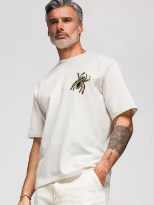Pánské triko OMBRE OM-TSCT-0277 OFF-WHITE