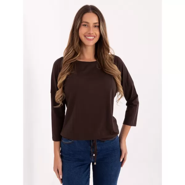  Dámská halenka BASIC FEEL GOOD RV-BZ-4691.40P DARK BROWN 