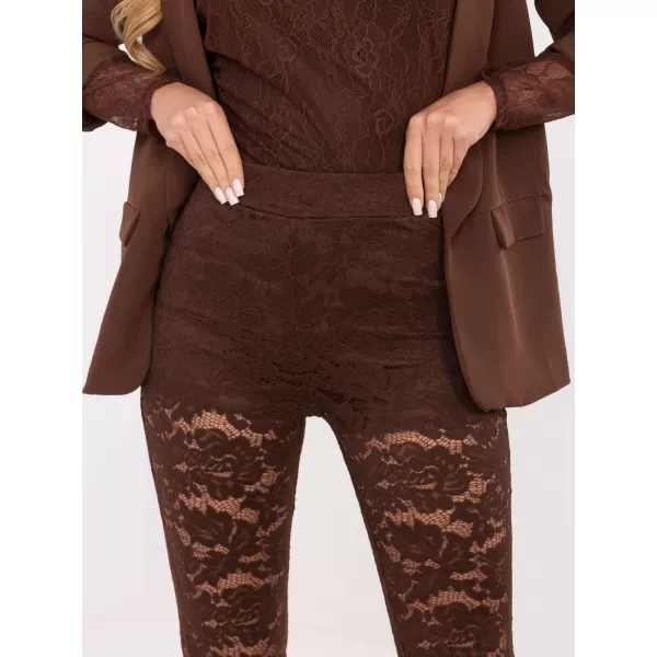  Dámské kalhoty ITALY MODA MI-SP-K69-3.21P BROWN 