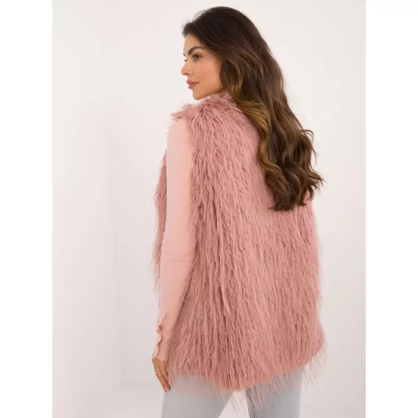  Dámská vesta WOOL FASHION ITALIA AT-KZ-2349-1.50 DARK PINK 