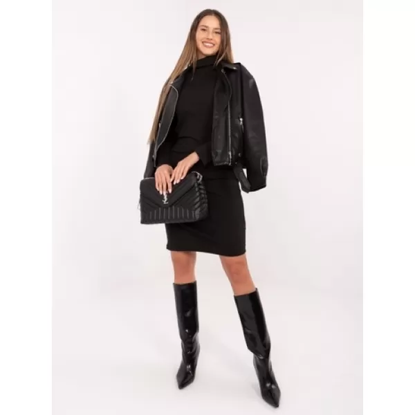  Dámské šaty RUE PARIS RV-SK-A1048.83 NOIRE 