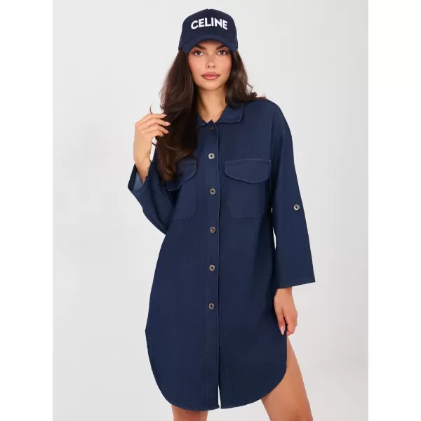  Dámská košile RUE PARIS IT-SK-L6071.93 NAVY 