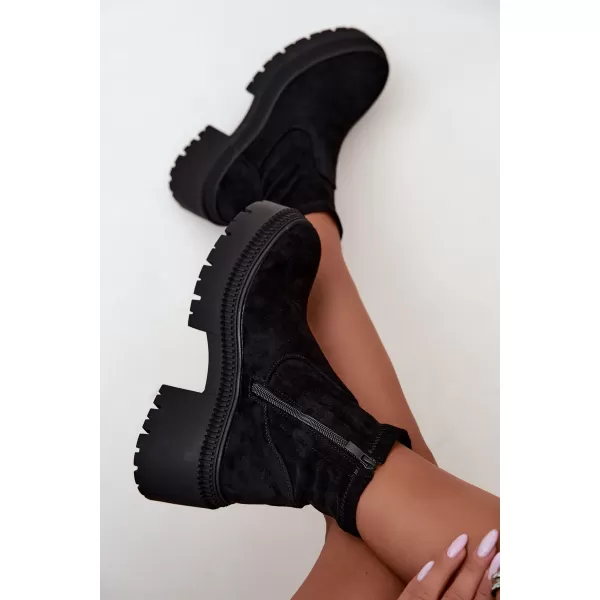  Dámské kotníkové boty BOTO 9670A-1 BLACK 