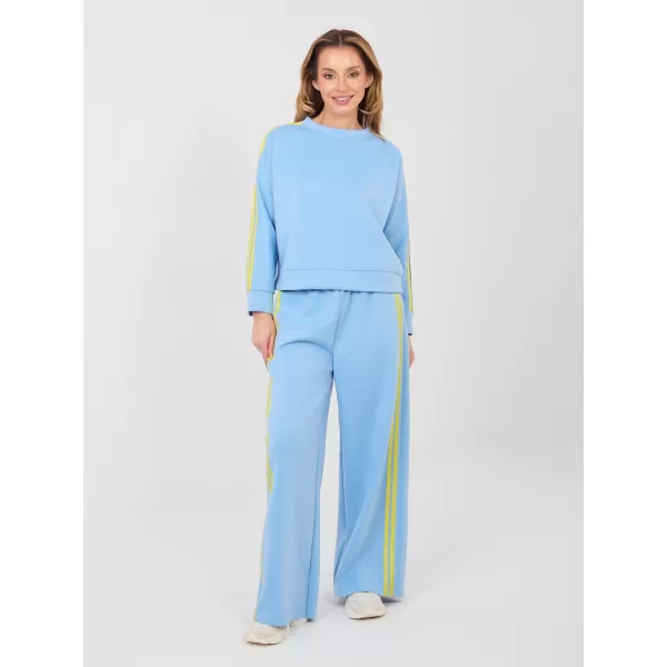  Dámská tepláková souprava RUE PARIS IT-KMPL-21772.63 LIGHT BLUE 