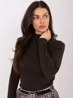 Dámská halenka FACTORY PRICE JM-BZ-3035.64 DARK BROWN