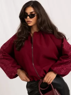 Dámská bunda ITALY MODA MI-KR-3537.74 BURGUNDY