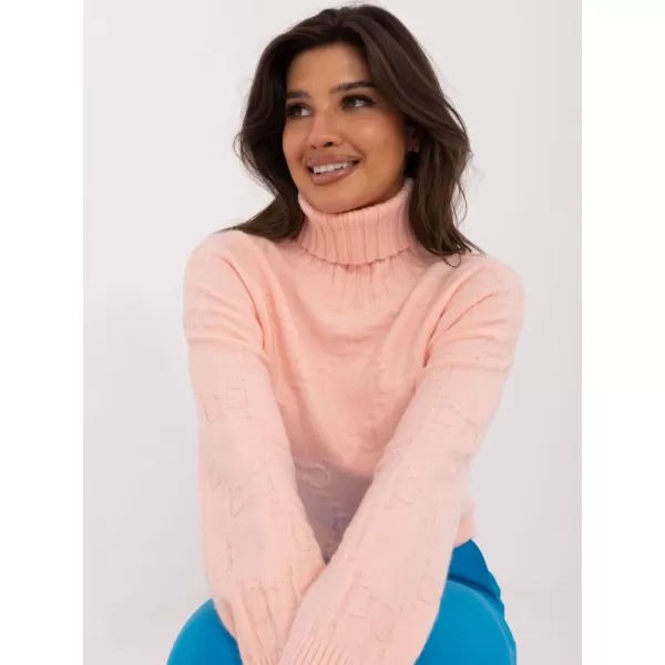  Dámský svetr WOOL FASHION ITALIA AT-SW-2342-1.35 PEACH 